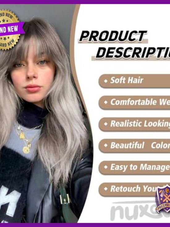 Long Straight Layered Human Hair Wig, Tangle Free Breathable Daily Party Wear main image 5